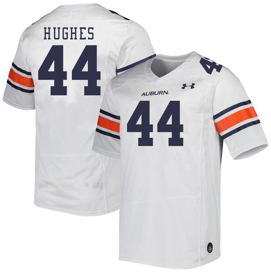 Men #44 Reed Hughes Auburn Tigers College Football Jerseys Stitched-White